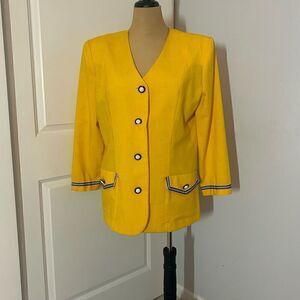 Lindsey Scott Vintage Yellow Blazer 16